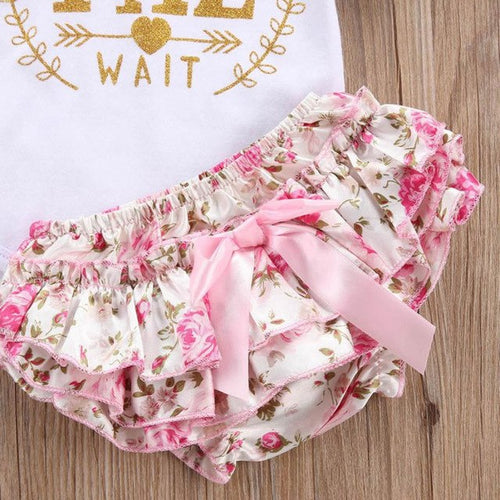 Load image into Gallery viewer, Toddler Girls Summer Clothing Set Letter Floral
