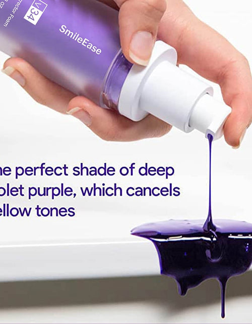 Load image into Gallery viewer, Tooth Cleansing Mousse Purple Bottled Press Toothpaste Refreshes
