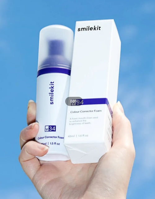 Load image into Gallery viewer, Tooth Cleansing Mousse Purple Bottled Press Toothpaste Refreshes
