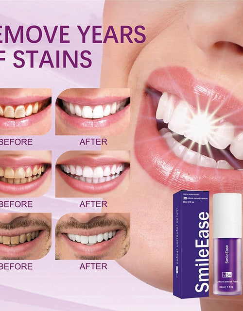 Load image into Gallery viewer, Tooth Cleansing Mousse Purple Bottled Press Toothpaste Refreshes
