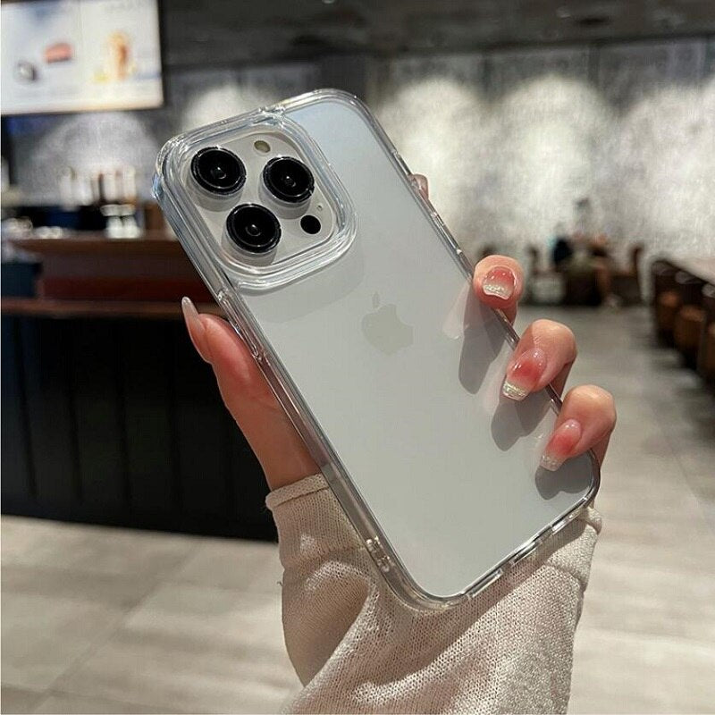 Transparent Shockproof Hard Acrylic Case For iPhone 14 13 12 Mini 11