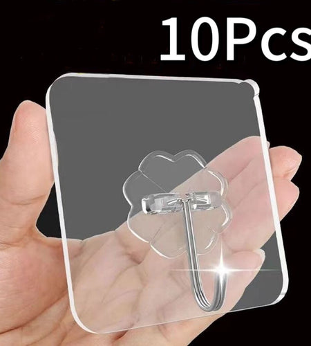 Transparent Wall Hooks Hangers Self Adhesive Door Wall Hangers Hooks