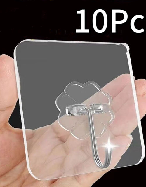 Load image into Gallery viewer, Transparent Wall Hooks Hangers Self Adhesive Door Wall Hangers Hooks
