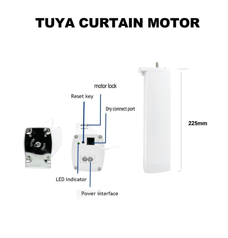 Motorized Automatic Electric Curtain | Tuya Wifi Electric Smart