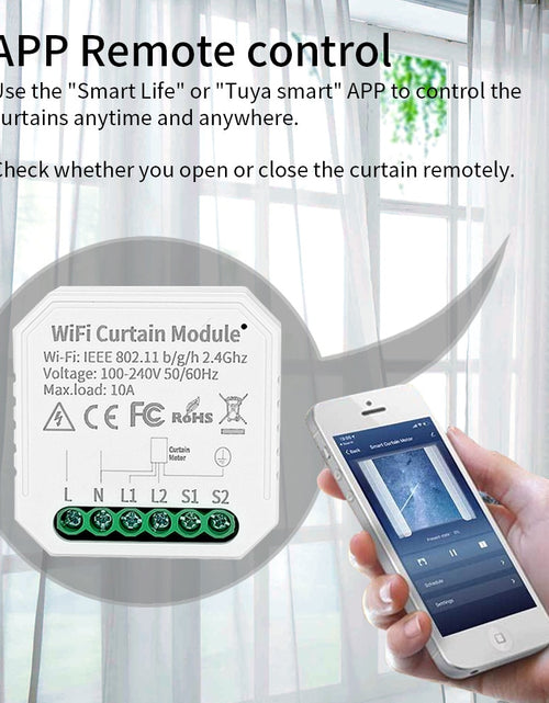 Load image into Gallery viewer, Tuya Smart WiFi Blind Curtain Switch Remote Control For Roller Shutter
