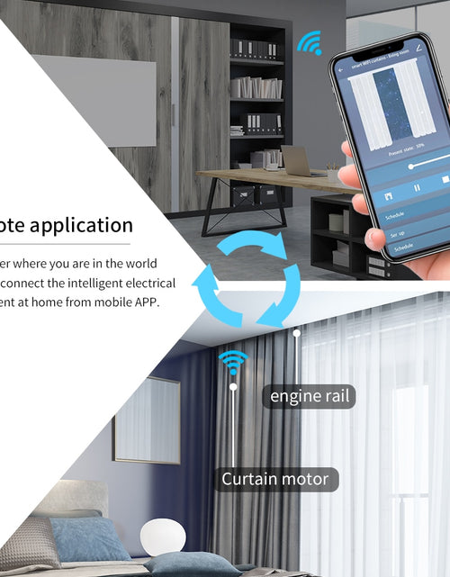 Load image into Gallery viewer, Tuya WiFi /ZigBee Electric Smart Curtain Motors Intelligent Shutter
