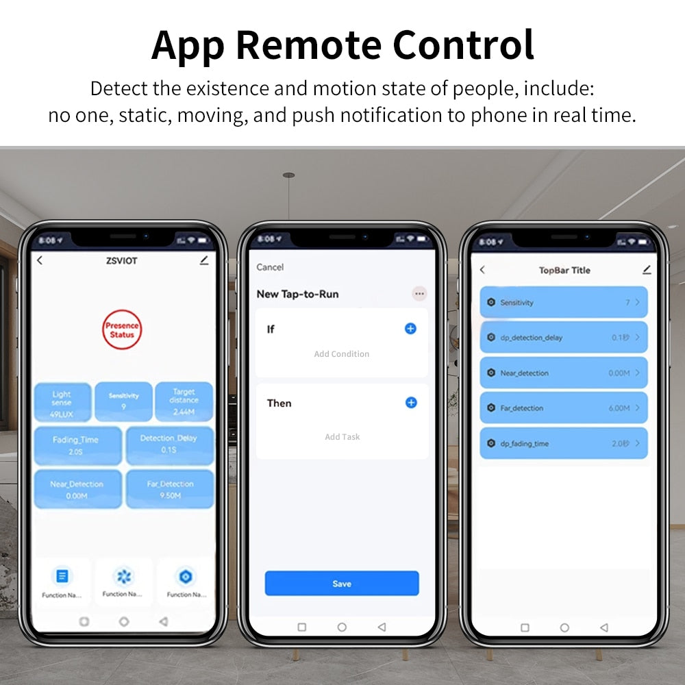 Radar Human Presence Sensor Tuya Zigbee | Tuya Smart Human Presence