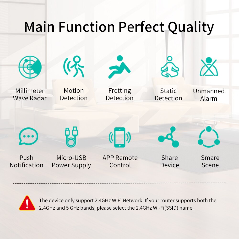 Radar Human Presence Sensor Tuya Zigbee | Tuya Smart Human Presence