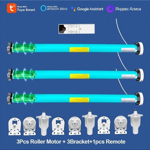 Load image into Gallery viewer, Tuya Battery Roller Blind Motor Usb 5v Chargeable Zigbee Curtains
