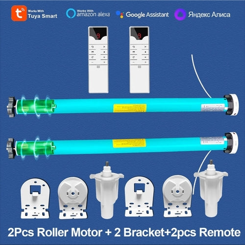 Load image into Gallery viewer, Tuya Battery Roller Blind Motor Usb 5v Chargeable Zigbee Curtains
