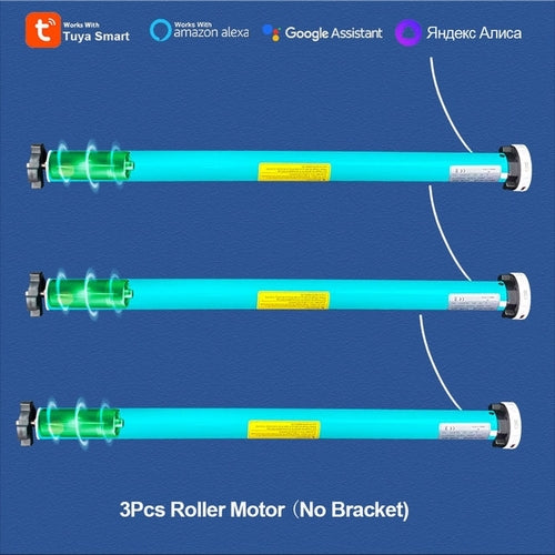 Tuya Battery Roller Blind Motor Usb 5v Chargeable Zigbee Curtains
