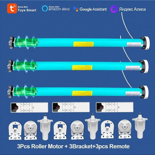 Load image into Gallery viewer, Tuya Battery Roller Blind Motor Usb 5v Chargeable Zigbee Curtains
