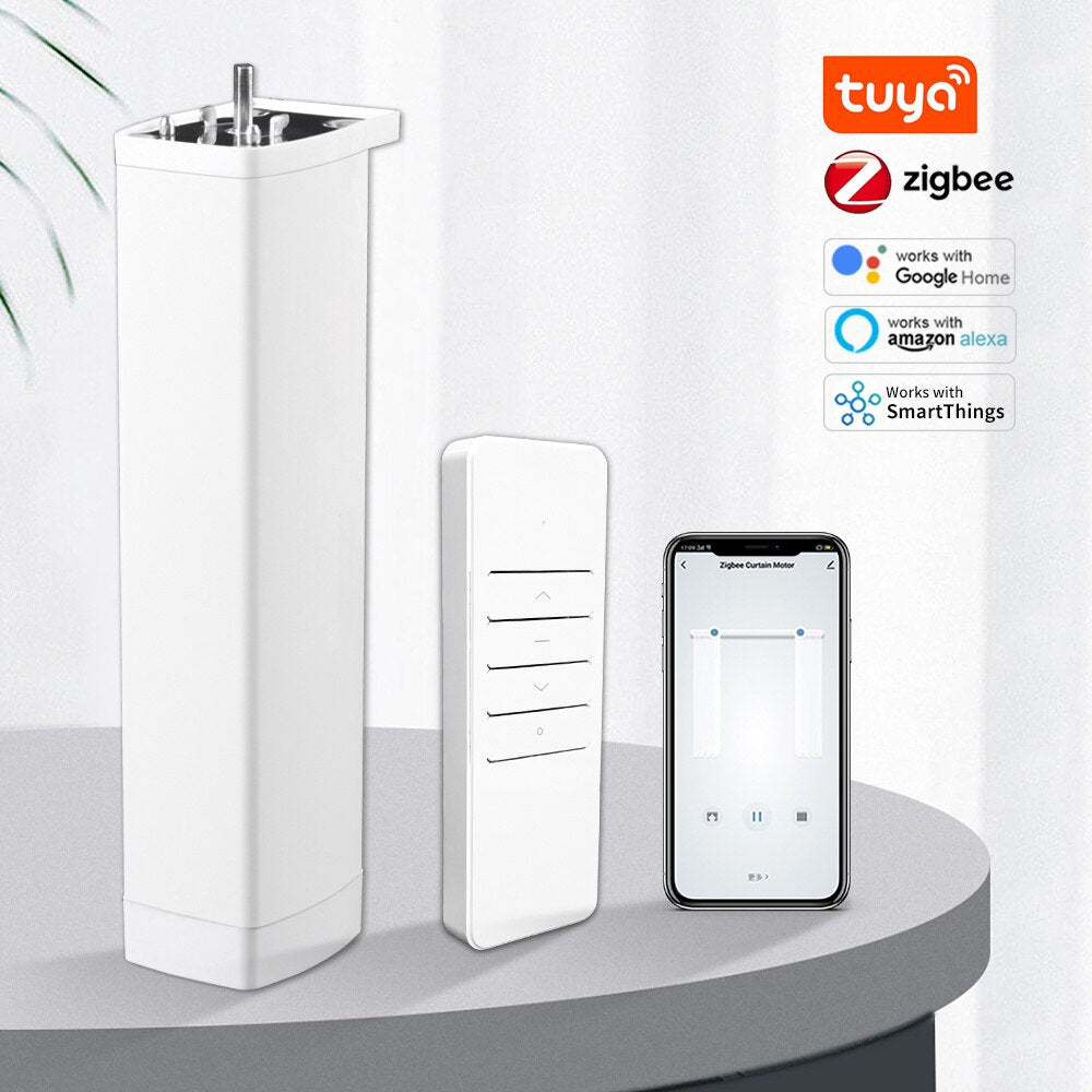 Tuya Zigbee Smart Electric Automatic Curtain Motor Control System