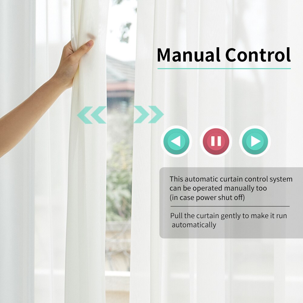 Tuya Zigbee Smart Electric Automatic Curtain Motor Control System