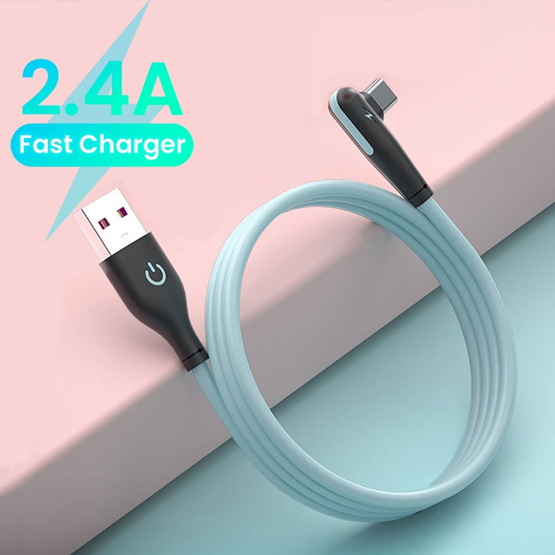 90 Degree Fast Charger Cable | Cable 90 Degree Usb Type C | Charge