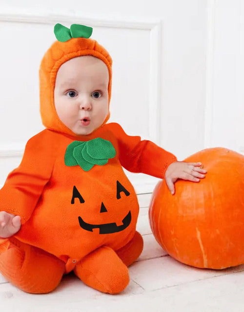 Load image into Gallery viewer, Umorden Baby&#39;s Pumpkin Costume for Halloween Hoodie Bodysuit
