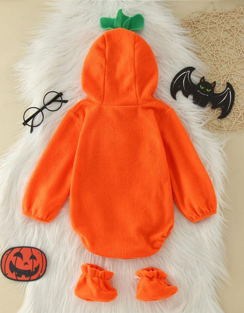 Load image into Gallery viewer, Umorden Baby&#39;s Pumpkin Costume for Halloween Hoodie Bodysuit
