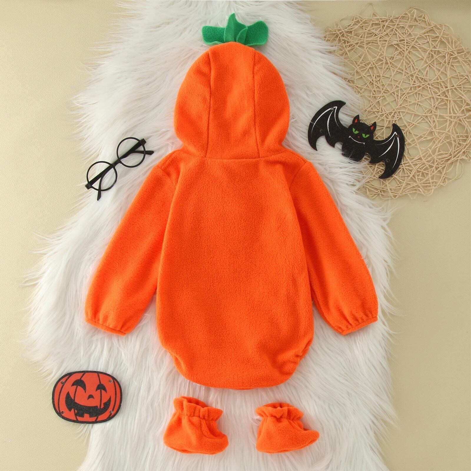 Umorden Baby's Pumpkin Costume for Halloween Hoodie Bodysuit