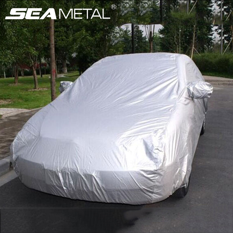 Universal Full Car Cover Rain Frost Snow Dust Waterproof Protection