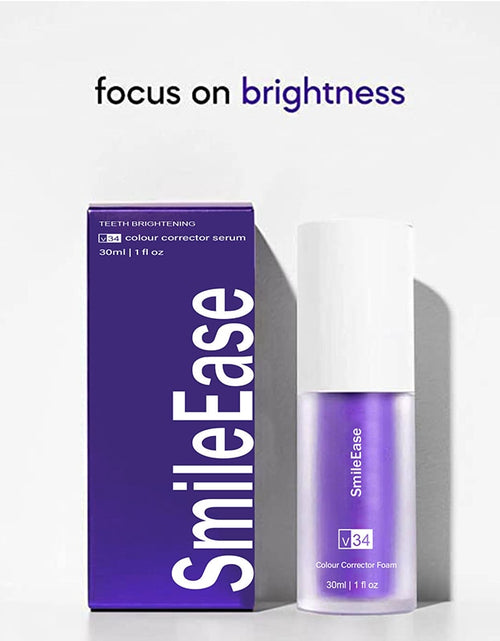 Load image into Gallery viewer, V34 Whitening Fresh Breath Brightening Purple Toothpaste Remove Stain
