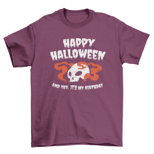 Halloween birthday t-shirt