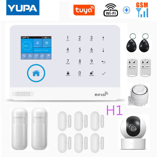 Load image into Gallery viewer, WIFI GSM Home Security Alarm System With Wireless Motion Sensor
