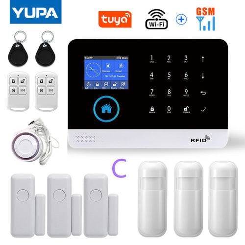 Load image into Gallery viewer, WIFI GSM Home Security Alarm System With Wireless Motion Sensor
