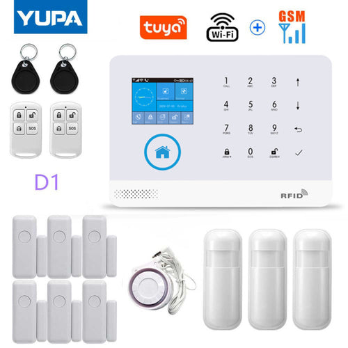 Load image into Gallery viewer, WIFI GSM Home Security Alarm System With Wireless Motion Sensor
