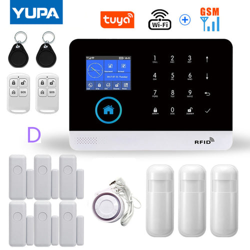 Load image into Gallery viewer, WIFI GSM Home Security Alarm System With Wireless Motion Sensor
