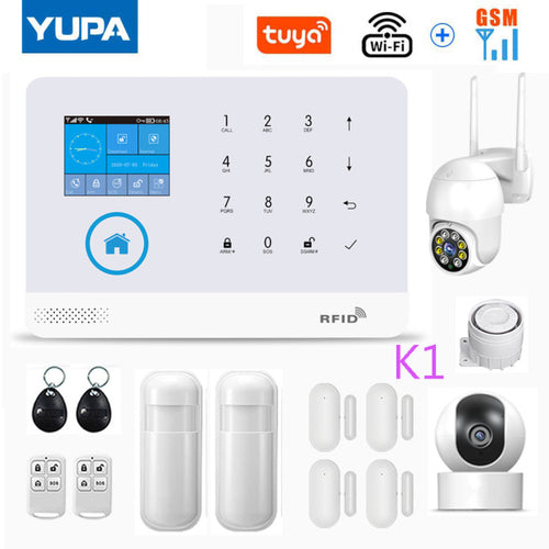 Load image into Gallery viewer, WIFI GSM Home Security Alarm System With Wireless Motion Sensor
