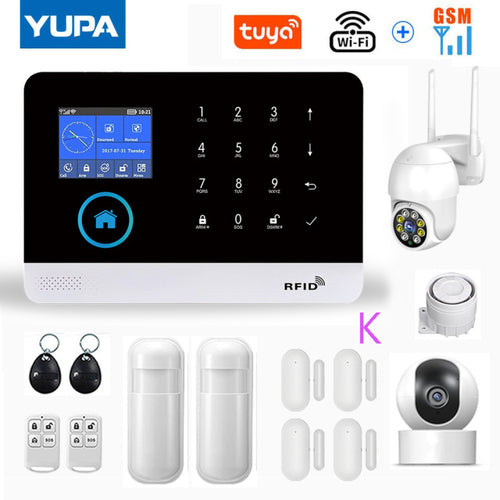 Load image into Gallery viewer, WIFI GSM Home Security Alarm System With Wireless Motion Sensor
