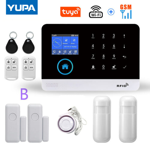 Load image into Gallery viewer, WIFI GSM Home Security Alarm System With Wireless Motion Sensor
