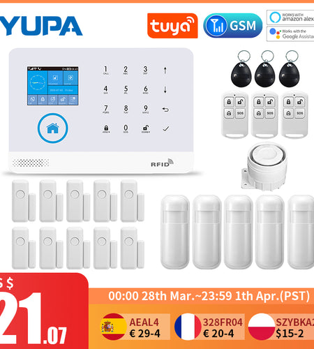 WIFI GSM Home Security Alarm System With Wireless Motion Sensor