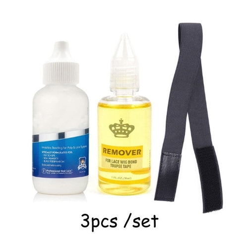 Waterproof Lace Glue And Remover Kit For Wigs Super Hold Hair Bonding