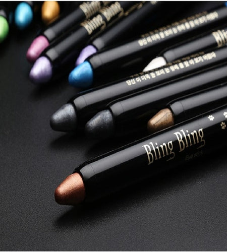 Waterproof Pearlescent Eyeshadow Pencil Stick 15 Colors Lasting