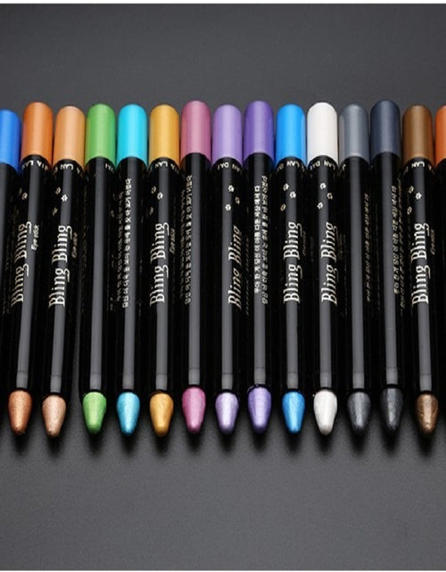 Load image into Gallery viewer, Waterproof Pearlescent Eyeshadow Pencil Stick 15 Colors Lasting
