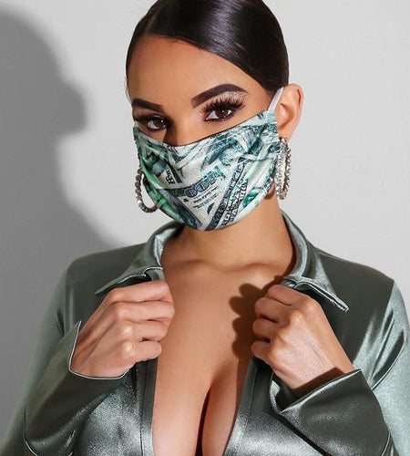 100 Dollar Bills Fashion Mask
