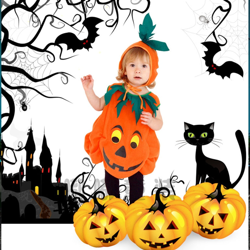 Wholesale Halloween Baby Boy and Girls Cosplay Pumpkin Costume 2   10