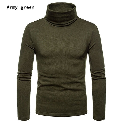 Load image into Gallery viewer, Winter Autumn Men&#39;s Sweaters Knitted Pullover Turtleneck Long Sleeve
