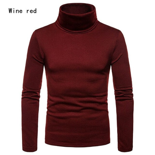 Load image into Gallery viewer, Winter Autumn Men&#39;s Sweaters Knitted Pullover Turtleneck Long Sleeve
