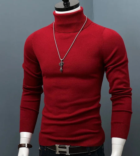 Winter Thick Warm Sweater Men Turtleneck | Men's Turtleneck Warm