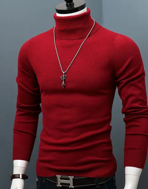 Load image into Gallery viewer, Winter Thick Warm Sweater Men Turtleneck | Men&#39;s Turtleneck Warm
