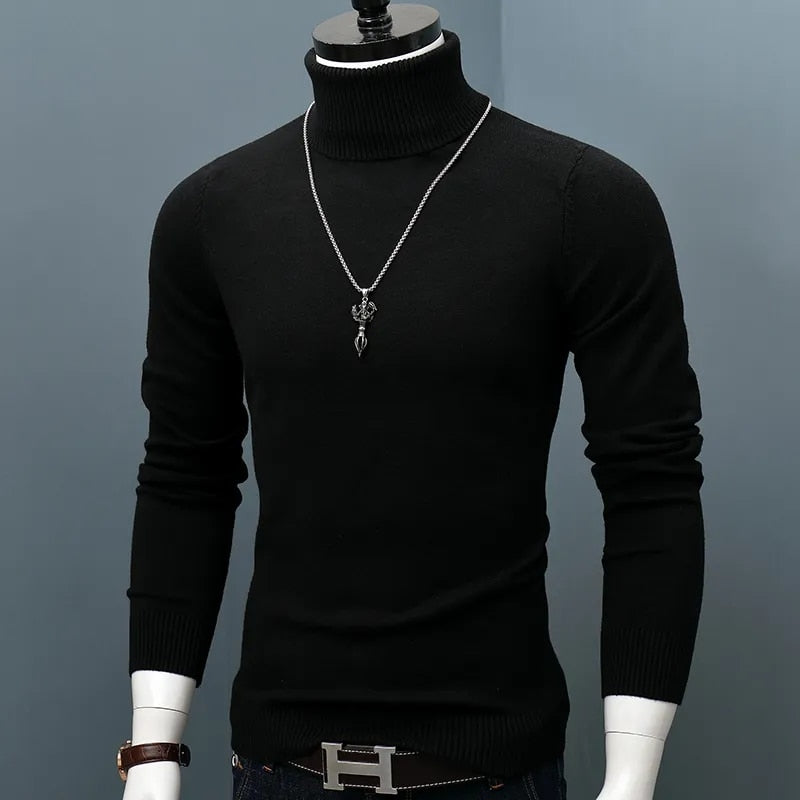 Winter Thick Warm Sweater Men Turtleneck | Men's Turtleneck Warm