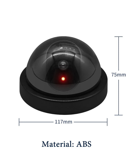 Load image into Gallery viewer, Wireless Black/White Dummy Camera Fake Plastic Dome CCTV Security
