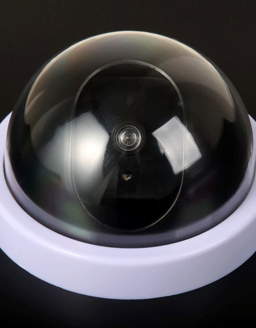 Load image into Gallery viewer, Wireless Black/White Dummy Camera Fake Plastic Dome CCTV Security
