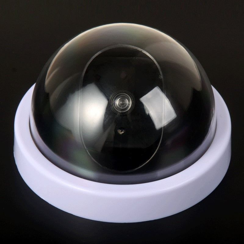 Wireless Black/White Dummy Camera Fake Plastic Dome CCTV Security