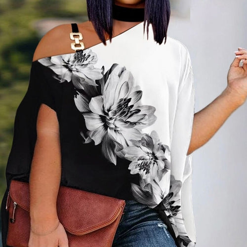 Load image into Gallery viewer, Loose Hollow Out Halter Short Batwing Sleeve Top Blouses Streetwear
