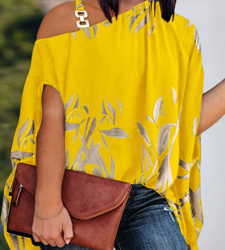 Loose Hollow Out Halter Short Batwing Sleeve Top Blouses Streetwear