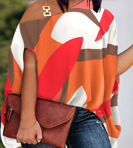 Loose Hollow Out Halter Short Batwing Sleeve Top Blouses Streetwear