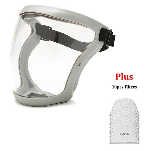 Load image into Gallery viewer, Work Protection Mask Transparent Facial Protector Face Facemask
